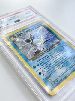 2000 Pokemon Team Rocket Dark Blastoise PSA 8 3/82 Holo - NEW CERT - Image 4