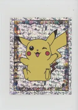 Pikachu Merlin Pokemon Album Stickers Silver Prism #S6 1999 - Image 1