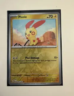 Plusle 060/182 Paradox Rift Reverse Holo Pokemon NM/Mint Condition - Image 1