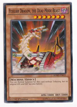Yugioh - Fusilier Dragon, the Dual-Mode Beast - SDMP-EN015 1st Edition (LP) - Image 1