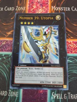 Yugioh Number 39: Utopia YS11-EN041 Ultra Rare 1st Edition Near Mint - Image 1