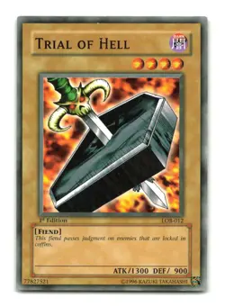 Trial of Hell - LOB-012 1st Edition - YuGiOh-LP - Image 1