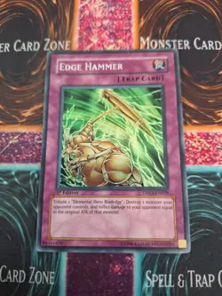 Yugioh Edge Hammer DP03-EN029 Super Rare 1st Edition Near Mint - Image 1