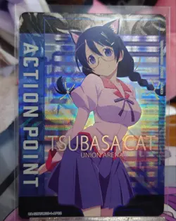 Union Arena Monogatari Series Tsubasa Hanekawa AP Action Point Card - Japanese - Image 1