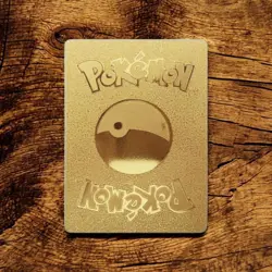 Pokemon Gold Foil Fan Art Charizard GX Gold Card Dragonic Fire. - Image 2