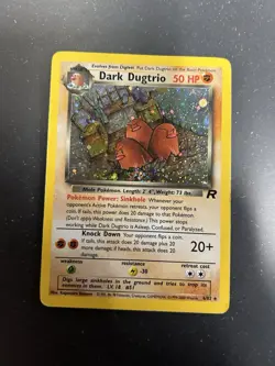 Pokemon Dark Dugtrio TCG 6/82 Team Rocket Rare Holo Card - Image 1