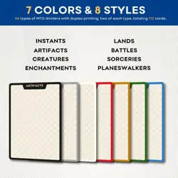 MTG Card Dividers for Storage Boxes - 2 Pack Trading Card Organizers - Image 5