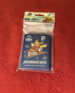 Pokemon World Championships 2025 Anaheim Varsity Pikachu Card Sleeves Exclusive - Image 1