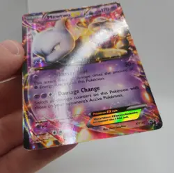 2016 Pokemon XY Black Star Promo Holo Card: Mewtwo EX (XY107) - Lightly Played - Image 3