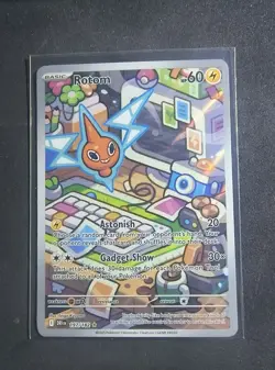 Pokemon TCG Rotom 197/182 Destined Rivals Full Art Holo Card with Illustration - Image 1