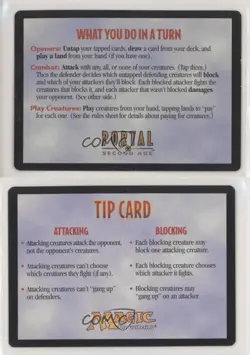 Tip Card/What You Do In A Turn Magic: Portal Starter Set 2nd ge 1998 1z4 - Image 3