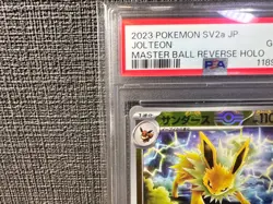 PSA 10 Pokemon Card 2023 SV2a JOLTEON 135/165 Master Ball Reverse Holo 151 #135 - Image 2