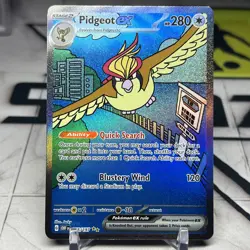 Pidgeot ex 225/197 Obsidian Flames Special Illustration Rare Pokemon Card - NM - Image 2