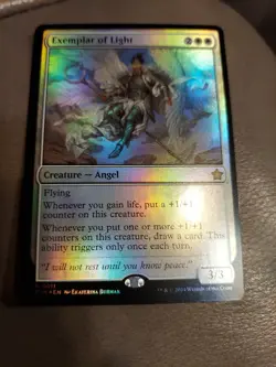 MTG Exemplar of Light - Foil, Foundations, Lightly Played, English - Image 1