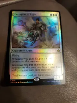MTG Exemplar of Light - Foil, Foundations, Lightly Played, English - Image 3