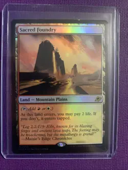 Sacred Foundry Edge of Eternities Foil MTG 0256 LP - Image 1
