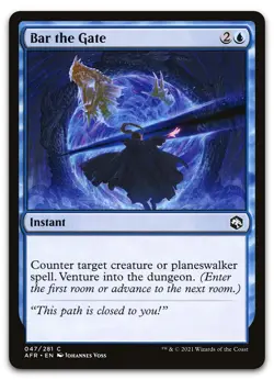 Bar the Gate #47 (NM) Forgotten Realms AFR Magic MTG - Image 1