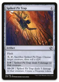 Spiked Pit Trap #251 (NM) Forgotten Realms AFR Magic MTG - Image 1