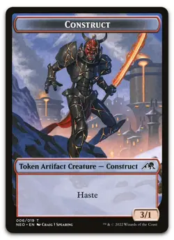 Construct Token (006) #6 (NM) Kamigawa Neon Dynasty NEO Magic MTG - Image 1