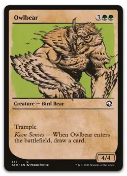 Owlbear (Showcase) #331 (NM) Forgotten Realms AFR Magic MTG - Image 1
