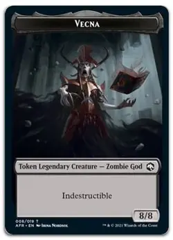 Vecna Token #8 (NM) Forgotten Realms AFR Magic MTG - Image 1