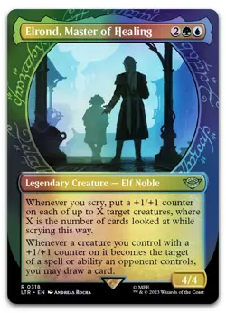 Elrond, Master of Healing (Showcase) #318 (Foil) NM Lord of the Rings Magic MTG - Image 1