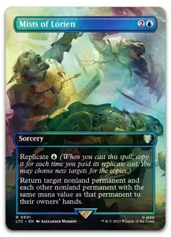 Mists of Lorien (Borderless) #501 (Foil) (NM) Lord of the Rings LTC Magic MTG - Image 1