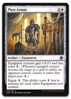Plate Armor #32 (NM) Forgotten Realms AFR Magic MTG - Image 1