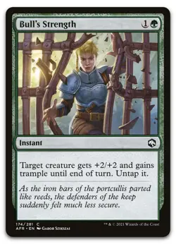 Bull's Strength #174 (NM) Forgotten Realms AFR Magic MTG - Image 1