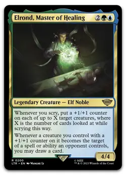 Elrond, Master of Healing #200 (NM) Lord of the Rings LTR Magic MTG - Image 1