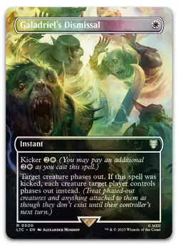 Galadriel's Dismissal (Borderless) #500 (Foil) NM Lord of the Rings Magic MTG - Image 1