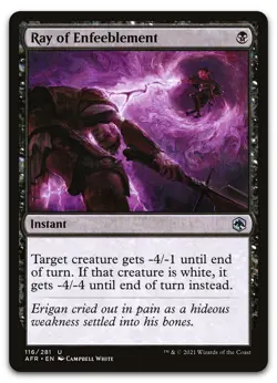 Ray of Enfeeblement #116 (NM) Forgotten Realms AFR Magic MTG - Image 1