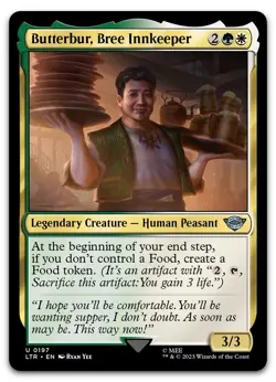 Butterbur, Bree Innkeeper #197 (NM) Lord of the Rings LTR Magic MTG - Image 1