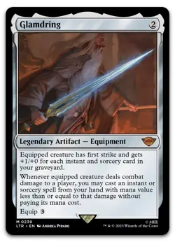 Glamdring #239 (NM) Lord of the Rings LTR Magic MTG - Image 1