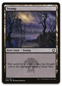 Swamp (271) #271 (NM) Forgotten Realms AFR Magic MTG - Image 1