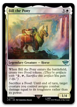 Bill the Pony #3 (Foil) (NM) Lord of the Rings LTR Magic MTG - Image 1