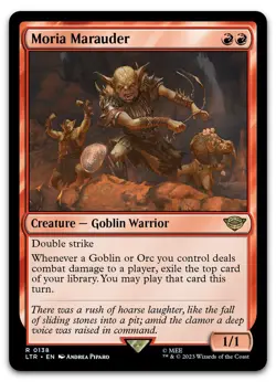 Moria Marauder #138 (NM) Lord of the Rings LTR Magic MTG - Image 1