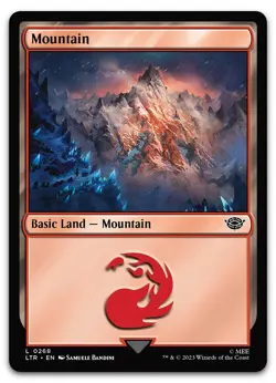 Mountain (0268) #268 (NM) Lord of the Rings LTR Magic MTG - Image 1