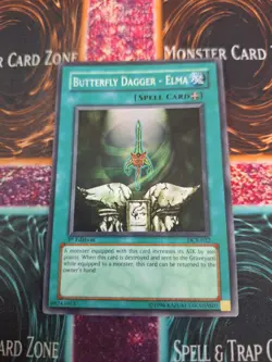 Yugioh Butterfly Dagger - Elma DCR-032 Super Rare 1st Edition Near Mint - Image 1