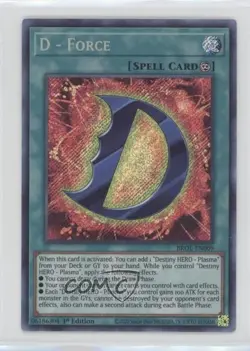 D-Force 1st Ed. YuGiOh Brothers of Legend #BROL-EN009 - Image 1