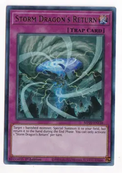 1ST EDITION STORM DRAGON'S RETURN 2020 MP20-EN138 YUGIOH CARD - Image 1