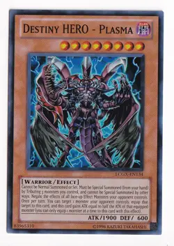 Yugioh Destiny HERO - Plasma LCGX-EN134 Super Rare NM - Image 1