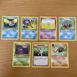Pokemon Fossil Card Bundle First Edition Vintage X7 NEAR MINT - Image 1