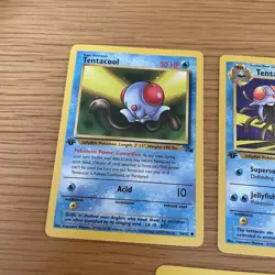 Pokemon Fossil Card Bundle First Edition Vintage X7 NEAR MINT - Image 2