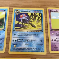 Pokemon Fossil Card Bundle First Edition Vintage X7 NEAR MINT - Image 4