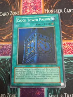 Yugioh Clock Tower Prison EOJ-EN048 Super Rare Unlimited Moderately Played - Image 1