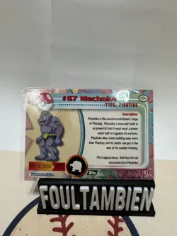2000 topps pokemon tv animation Edition Machoke Foil Card - Image 2