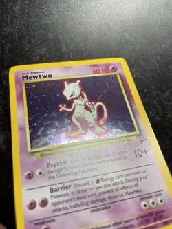 Mewtwo 10/130 Pokemon Card Base Set 2 Holo Rare Vintage WOTC 2000 NM - Image 4