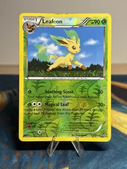 Leafeon 7/111 Pokemon XY Furious Fists Reverse Holo Rare Eeveelution Card - Image 1