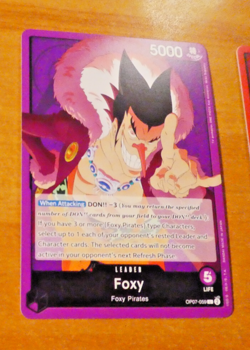 ONE PIECE ENGLISH CARD GAME CARTE Foxy OP07-059 L EN JCC NM - Image 1